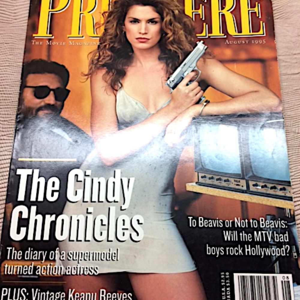 Rare Premiere Cindy Crawford August 1995
